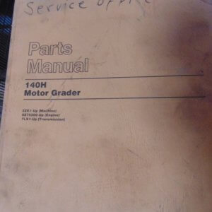 Caterpillar 140H Motor Grader 2ZK1 Parts Manual
