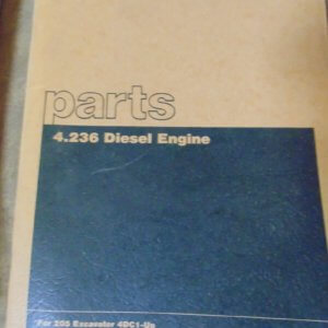 Caterpillar 4.236 Diesel Engine for 205, 206 Excavator, 4DC1, 3GC1 Parts Manual
