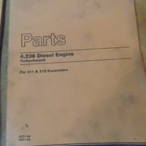 Caterpillar 4.236 Diesel Engine Turbocharged for 211, 212 Excavator 5CC1, 5DC1 Parts Manual