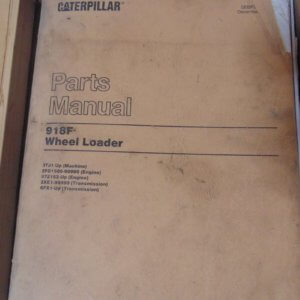 Caterpillar 918F Wheel Loader 3TJ1 Parts Manual