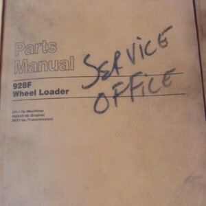 Caterpillar 928F Wheel Loader 2XL1 Parts Manual