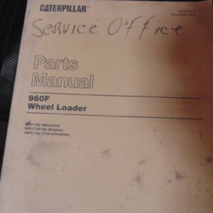Caterpillar 960F Wheel Loader 9ZJ1 Parts Manual