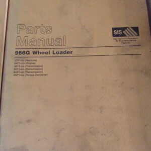 Caterpillar 966G Wheel Loader 3ZS1 Parts Manual