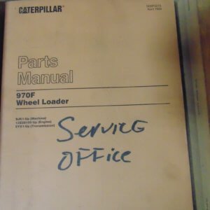 Caterpillar 970F Wheel Loader 9JK1 Parts Manual