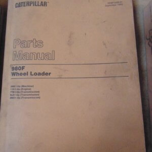 Caterpillar 980F Wheel Loader 8HK1 Parts Manual