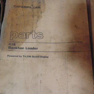 Caterpillar 416 Backhoe Loader T4.236 Diesel Engine 5PC6192 Parts Manual