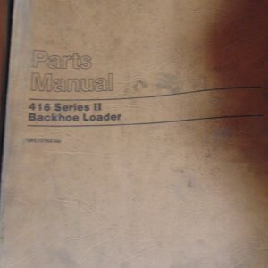 Caterpillar 416 Series 2 Backhoe Loader T4.236 Diesel Engine 5PC10762 Parts Manual