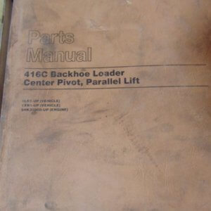 Caterpillar 416C Backhoe Loader Center Pivot, Parallel Lift 1LR1, 1XR1 Parts Manual