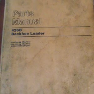 Caterpillar 426B Backhoe Loader 5YJ2300, 6KL1200 Parts Manual