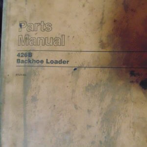 Caterpillar 426B Backhoe Loader 5YJ1 Parts Manual
