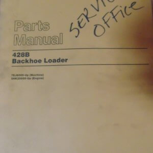 Caterpillar 428B Backhoe Loader 7EJ6000 Parts Manual