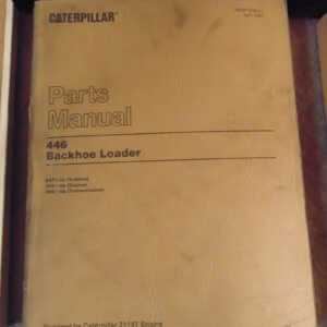 Caterpillar 446 Backhoe Loader 6XL1, 3114T Engine Parts Manual
