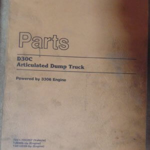 Caterpillar D30C Articulated Dump Truck 7ZC1-7ZC257 Parts Manual