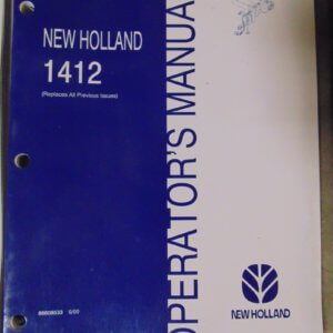 New Holland 1412 Operator Manual