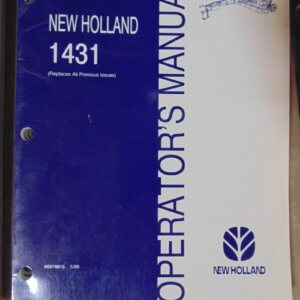 New Holland 1431 Operator Manual