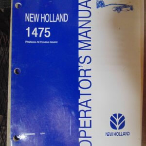 New Holland 1475 Operator Manual