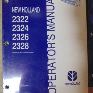 New Holland 2322, 2324, 2326, 2328 Operator Manual