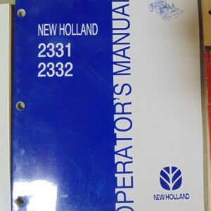 New Holland 2331, 2332 Operator Manual