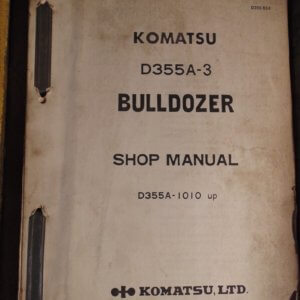 Komatsu D355A-3 Bulldozer Service Manual