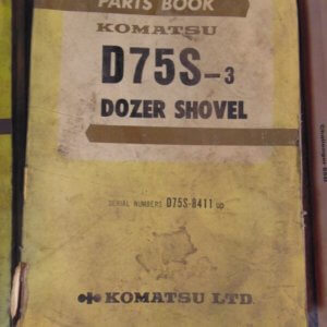 Komatsu D75-3 Dozer Shovel D75S-8411 Parts Manual