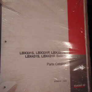 Case LBX331S, LBX331P, LBX331R, LBX431S, LBX431R Balers Parts Manual