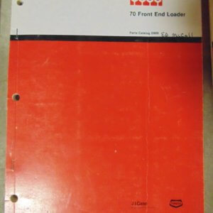 Case 70 Front End Loader Parts Manual