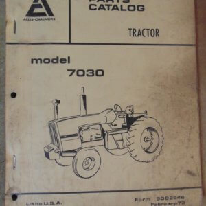 Allis Chalmers Diesel Tractor 7030 Parts Manual