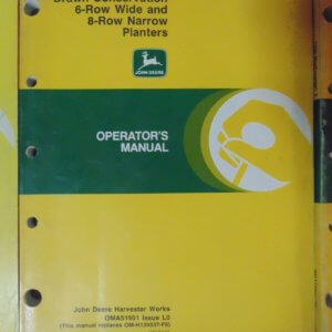 John Deere 7200 Max Emerge 2 Drawn Conservation 6-Row wide & 8-Row Narrow Planter Operator Manual