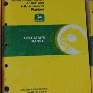 John Deere 1750 Max Emerge Plus Drawn Conservation 4-Row & 6-Row Narrow Operator Manual