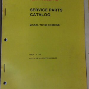 Sperry New Holland TR86 Combine Parts Manual