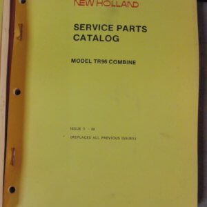 Sperry New Holland TR96 Combine Parts Manual