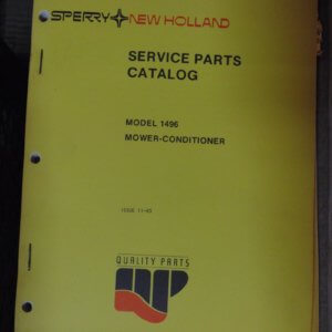 Sperry New Holland 1496 Self Propelled Mower Conditioner Parts Manual