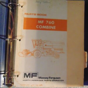 Massey Ferguson MF 760 Combine Parts Manual