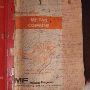 Massey Ferguson MF 760 Combine Parts Manual