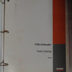 Case 1700 Uniloader Parts Manual