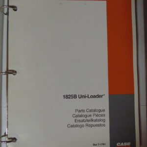 Case 1825B Uniloader Parts Manual