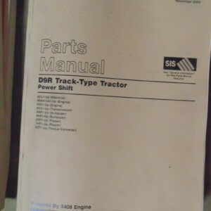 Caterpillar D9R Track Type Tractor Parts Manual