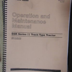 Caterpillar D8R Series II Track Type Tractor Operator & Maintenance Manual