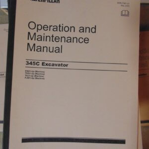 Caterpillar 345C Excavator Operation & Maintenance Manual