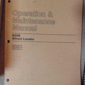 Caterpillar 950E Wheel Loader Operation & Maintenance Manual