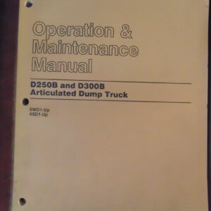 Caterpillar D250B & D300B Articulated Dump Truck Operation & Maintenance Manual