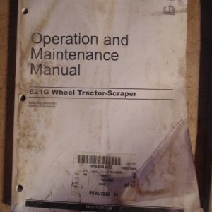 Caterpillar 621G Wheel Tractor Scraper Operation & Maintenance Manual