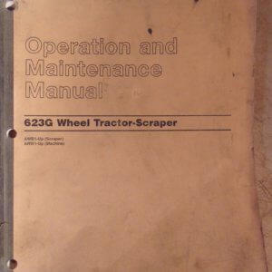 Caterpillar 623G Wheel Tractor Scraper Operation & Maintenance Manual