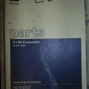 Caterpillar 213B Excavator Track Type Parts Manual