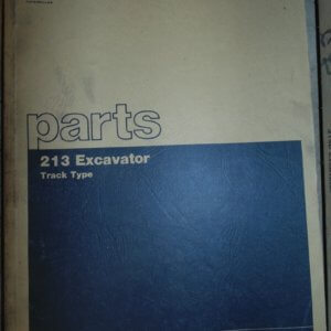 Caterpillar 213 Excavator Track Type Parts Manual