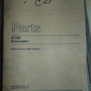 Caterpillar 215D Excavator Parts Manual