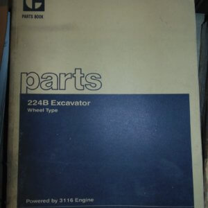 Caterpillar 224B Excavator Wheel Type Parts Manual
