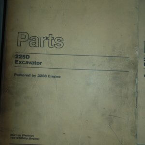 Caterpillar 225D Excavator Parts Manual
