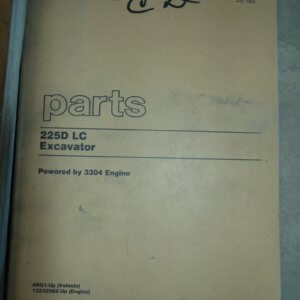 Caterpillar 225D LC Excavator Parts Manual