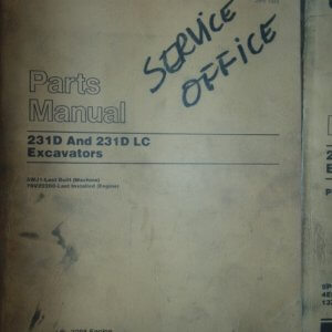 Caterpillar 231D & 231D LC Excavator Parts Manual